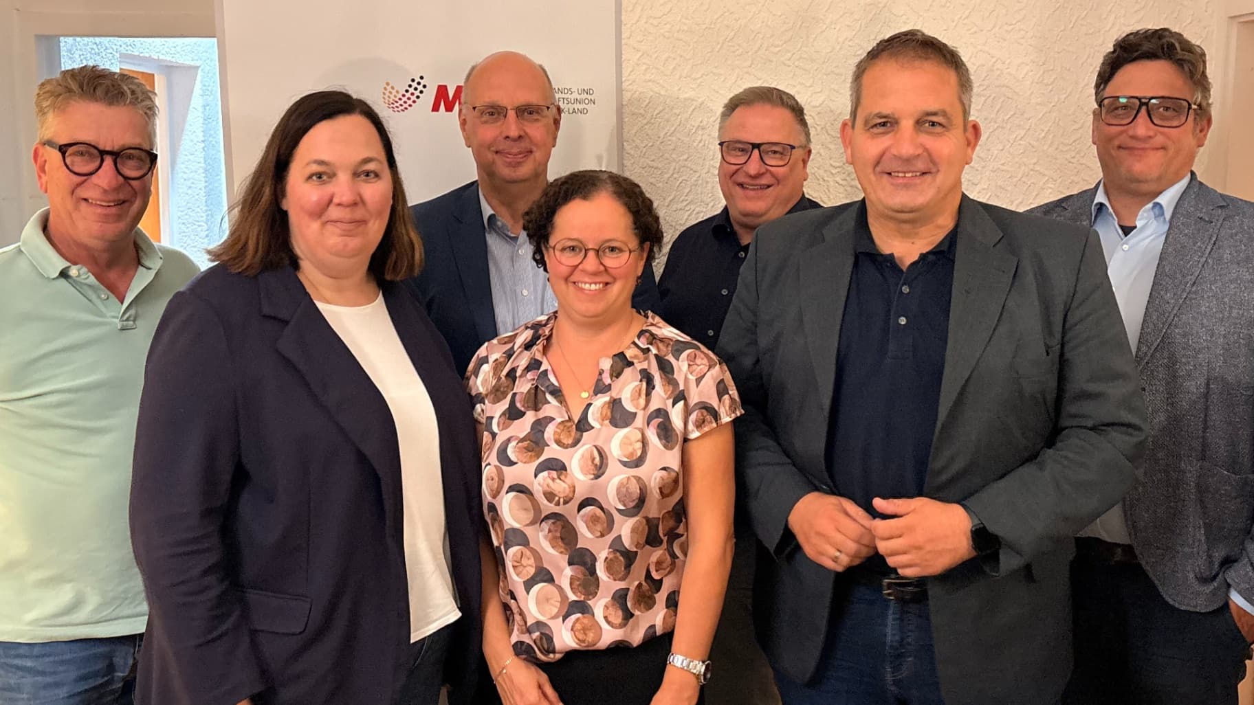 V.l.n.r.: Steffen Neubauer, Ellen Keck-Wolterding, Ludger Greten, Barbara Bender, Frank Schürmann, Stefan Botterhuis und Guido Sickmann