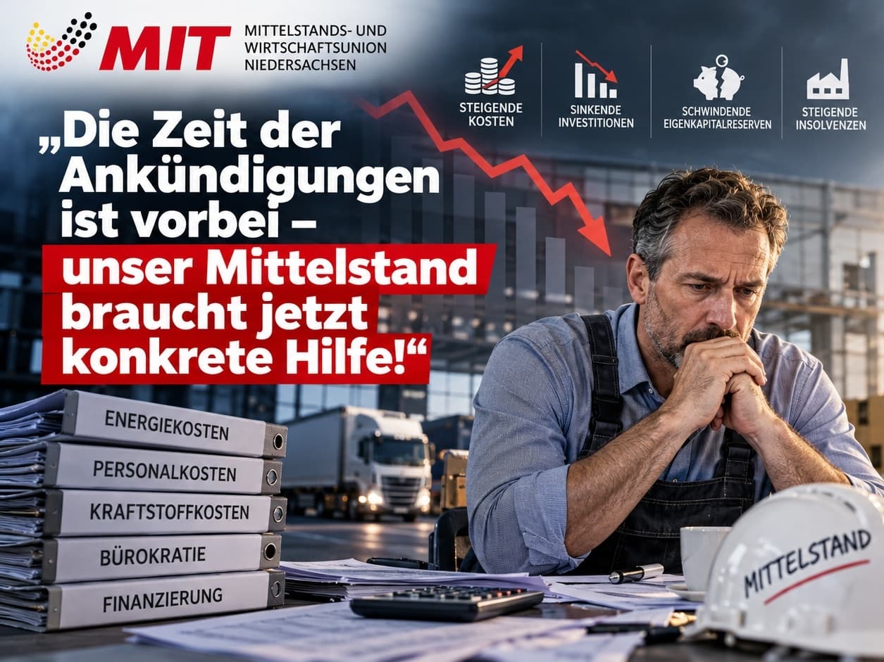 Bormann und Prox: „Die Zeit der Ankündigungen ist vorbei – unser Mittelstand braucht jetzt konkrete Hilfe!“